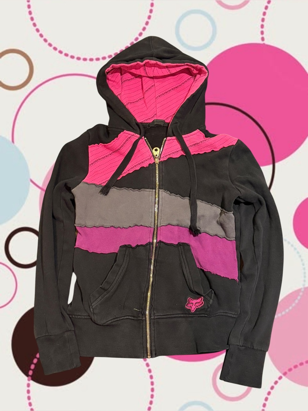 Pink And Black Fox Hoodie 💕